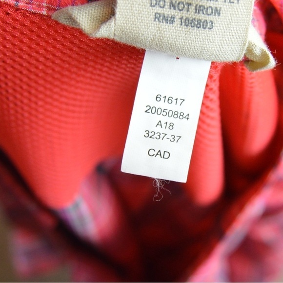 Duluth Trading Women's DuluthFlex Sidewinder Tunic 61617 Ember Red Plaid Size XS - Picture 11 of 12